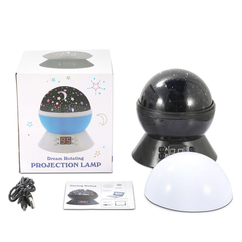 Star Moon LED Projector Lamp Kids Night Light