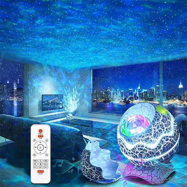 Star Projector Bluetooth Speaker LED Night Light Indoor Lighting - DailySale