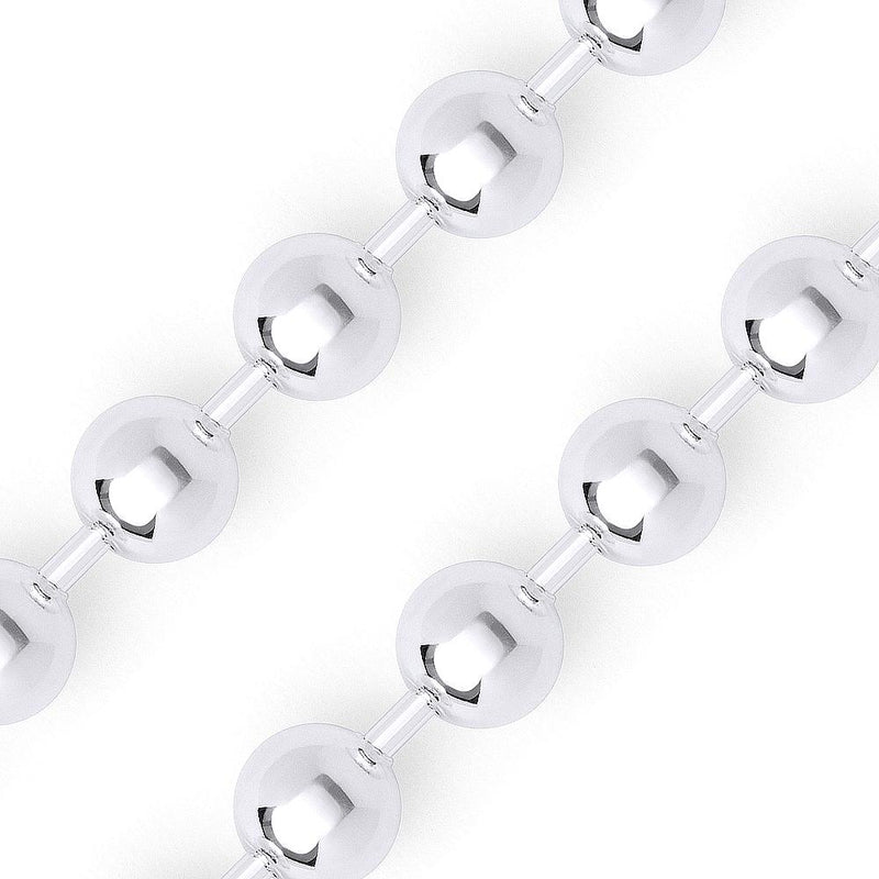 Sterling Silver 4mm Bead Ball Chain Necklace Necklaces - DailySale