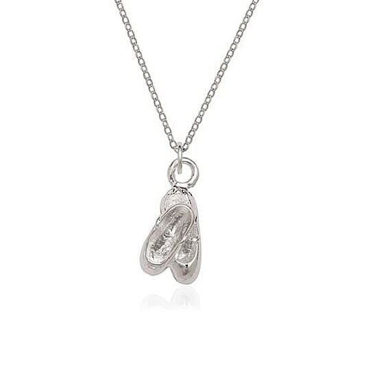 Sterling Silver Ballet Slippers Charm and Chain Necklaces - DailySale