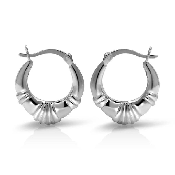 Sterling Silver Classic Shrimp Earrings by Paolo Fortelini Earrings - DailySale