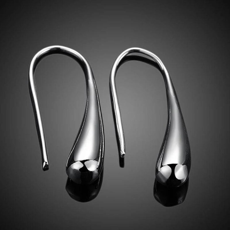Sterling Silver Plated Waterdrop Hook Earrings Jewelry - DailySale