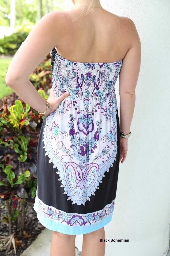 Strapless Paisley Print Dress - Assorted Styles and Sizes Women's Apparel - DailySale