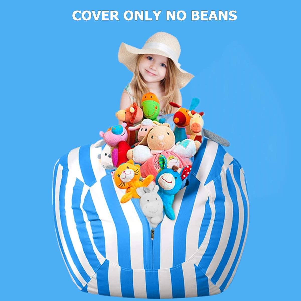 Stuffed Animal Storage Bean Bag Chair Cover Closet & Storage - DailySale