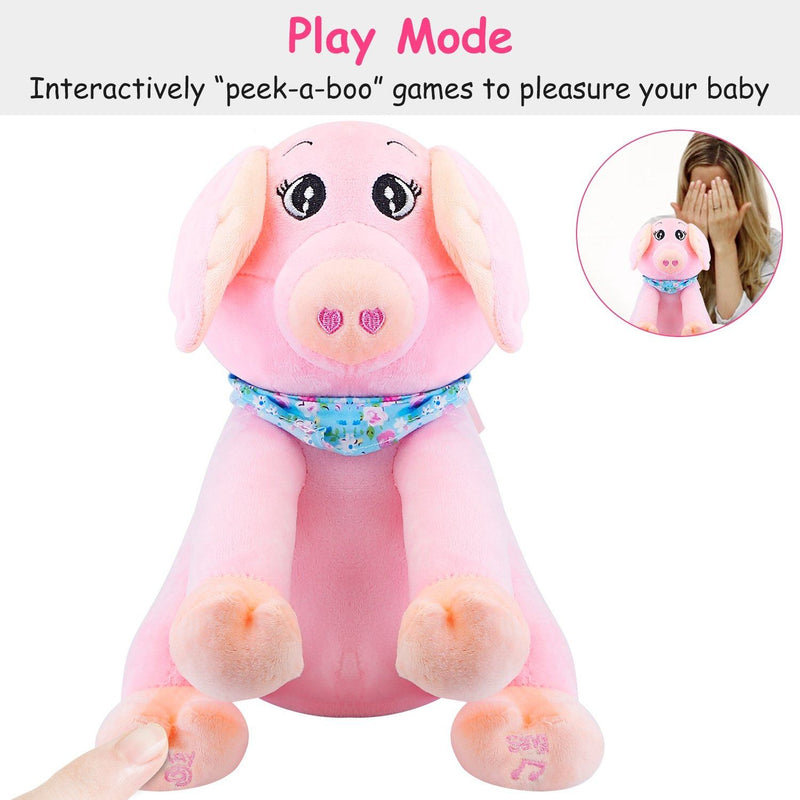 Stuffed Plush Pig Doll Pick-a-Boo Animated Toy Toys & Games - DailySale