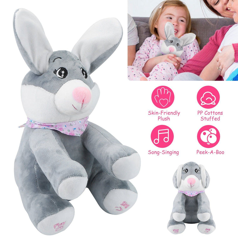 Stuffed Plush Rabbit Doll Toy Animated Talking and Singing Toys & Games - DailySale