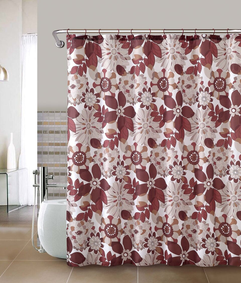 Luxury Embossed Shower Curtains - Assorted Styles - DailySale, Inc