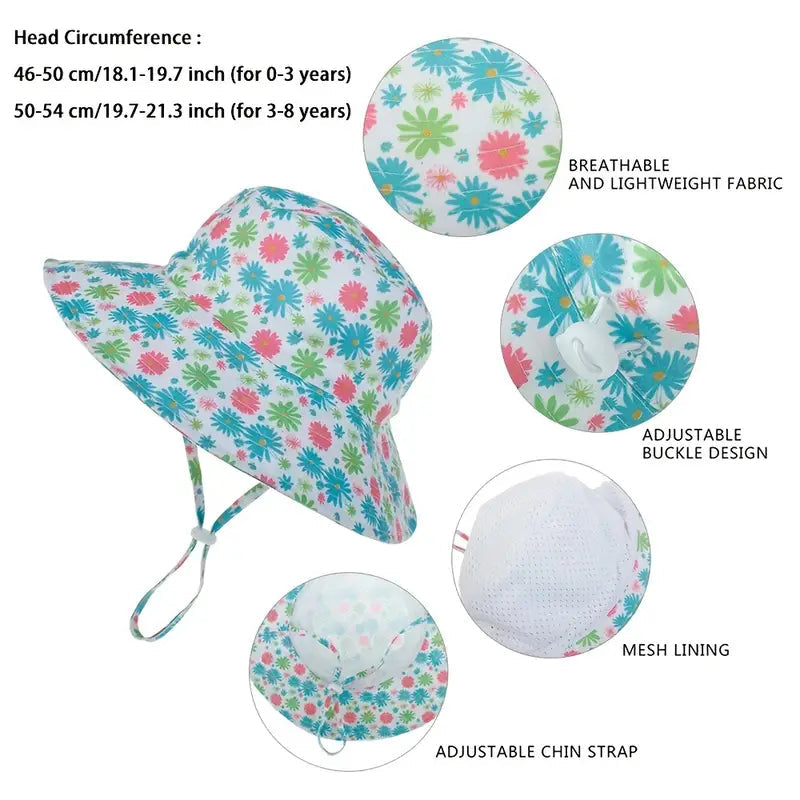 Summer Baby Anti UV Bucket Cap Sports & Outdoors - DailySale