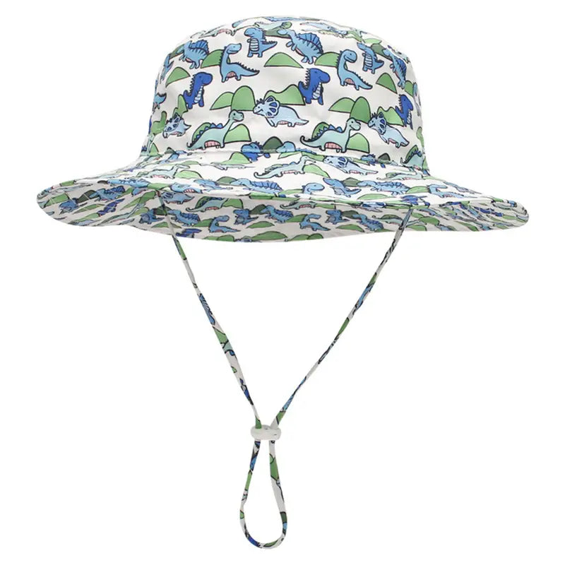 Summer Baby Anti UV Bucket Cap Sports & Outdoors Dinosaurs 6-36 Months Baby - DailySale