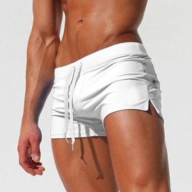 Summer Men Fashion Swimwear Swimming Trunks Men's Clothing White S - DailySale