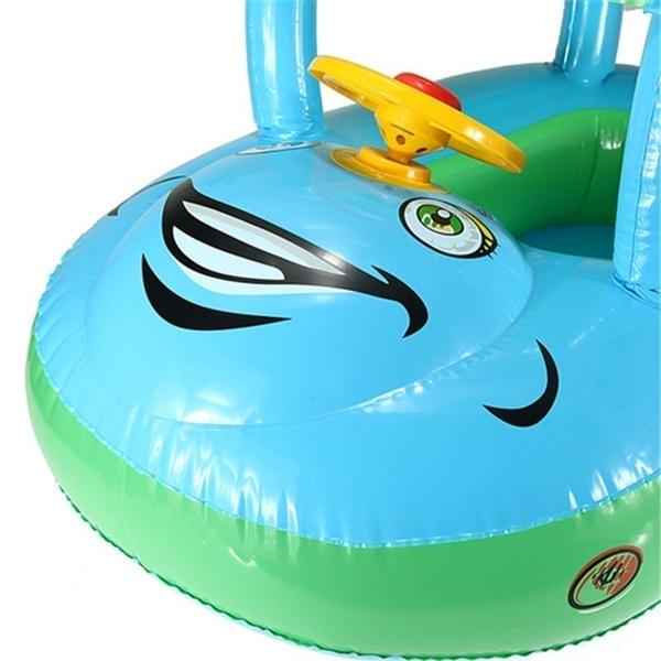 Summer Steering Wheel Sunshade Swim Ring Car Inflatable Baby Float Seat Boat Sports & Outdoors - DailySale