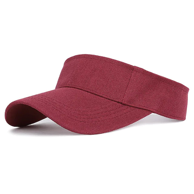 Summer Sun Protection Adjustable Sun Hat Men's Shoes & Accessories Burgundy - DailySale