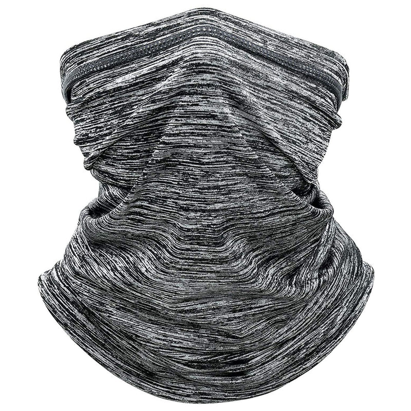 Sun Protection Cool Lightweight Neck Gaiter Face Scarf Sports & Outdoors Light Gray - DailySale