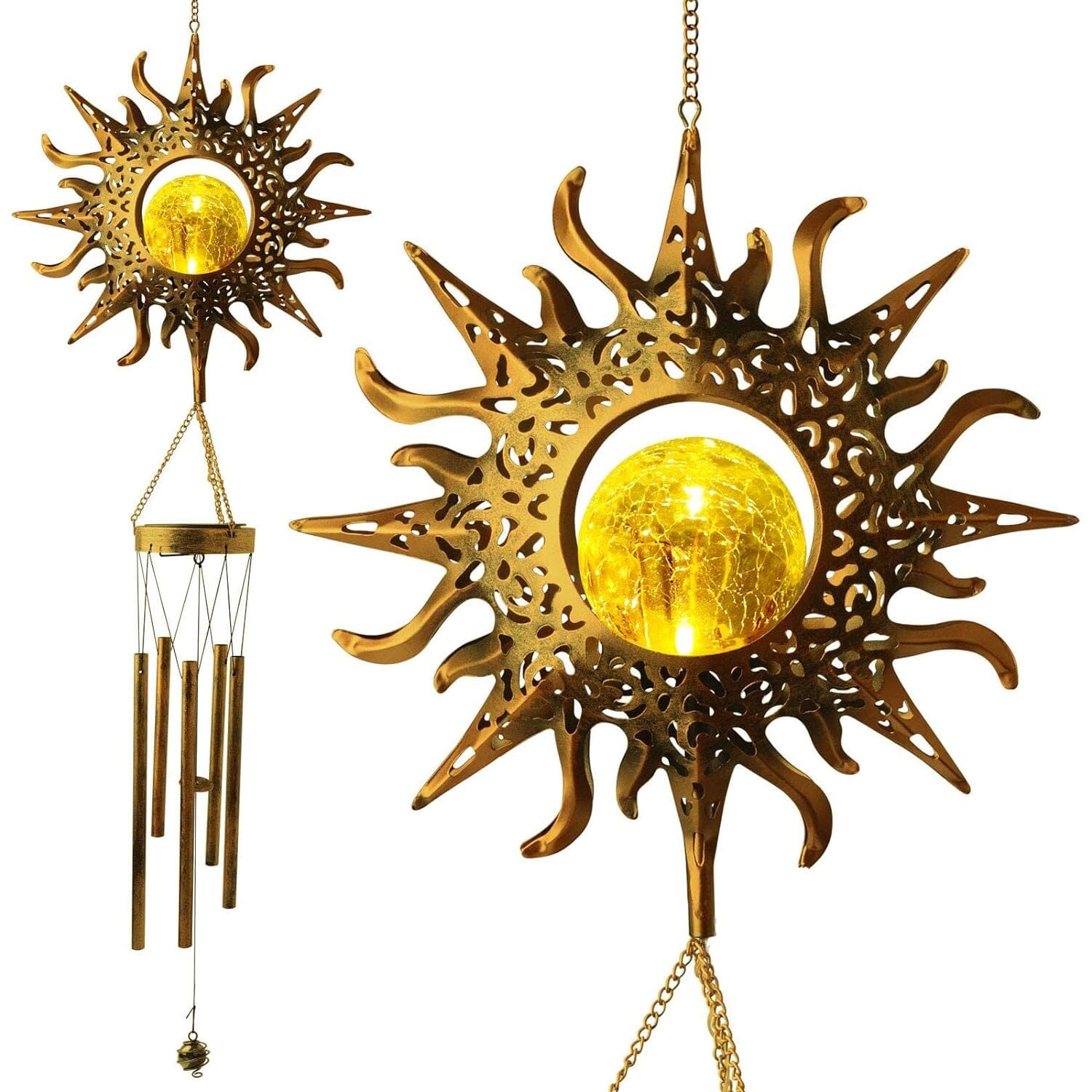 Sun Solar Wind Chimes Garden & Patio - DailySale