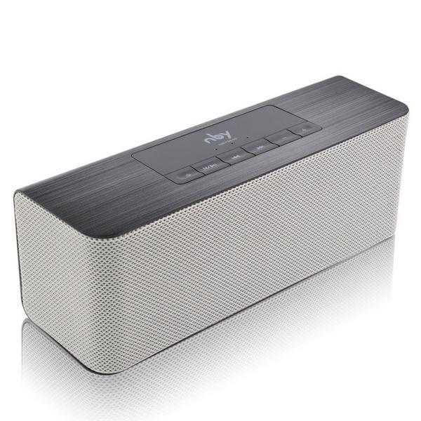 Super Bass Bluetooth Speaker With FM Radio Speakers Gray - DailySale