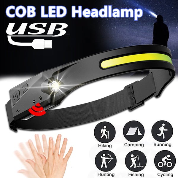 Super Bright LED Headlamp Flashlight Rechargeable Sports & Outdoors - DailySale