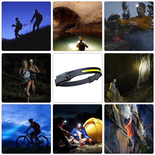 Super Bright LED Headlamp Flashlight Rechargeable Sports & Outdoors - DailySale