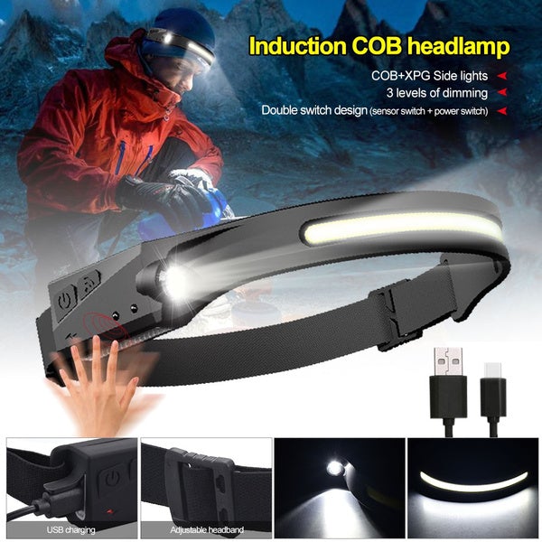 Super Bright LED Headlamp Flashlight Rechargeable Sports & Outdoors - DailySale