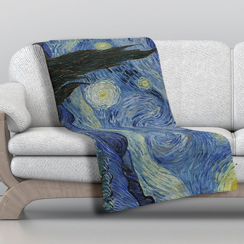 Super Soft Cozy Luxurious Famous Art Paintings Throw Blankets