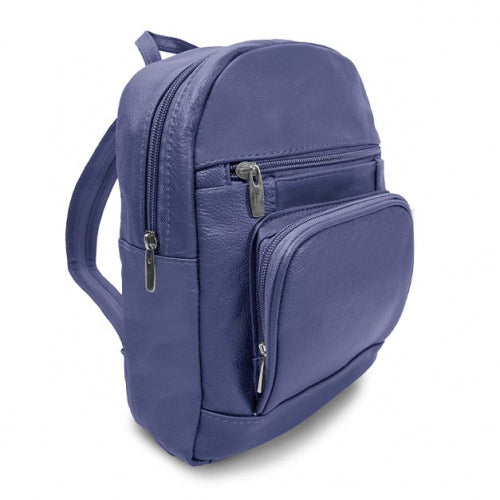 Super Soft Genuine Leather Backpack Bags & Travel Navy - DailySale