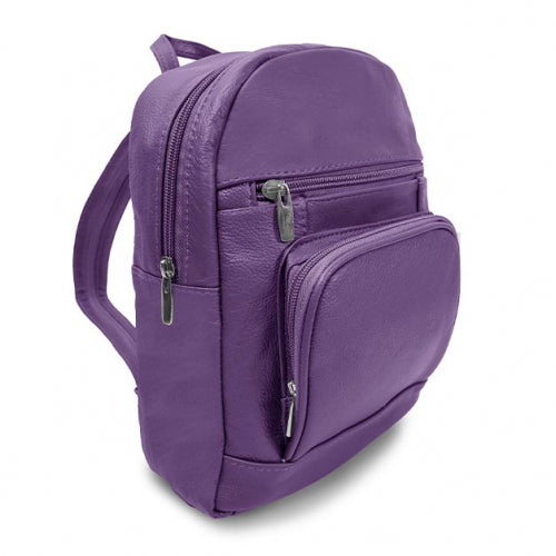 Super Soft Genuine Leather Backpack Bags & Travel Purple - DailySale