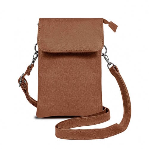 Super Soft Genuine Leather Crossbody Wallet - 5 Colors Bags & Travel Dark Brown - DailySale