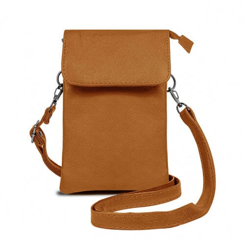 Super Soft Genuine Leather Crossbody Wallet - 5 Colors Bags & Travel Light Brown - DailySale