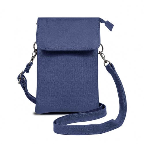 Super Soft Genuine Leather Crossbody Wallet - 5 Colors Bags & Travel Navy - DailySale