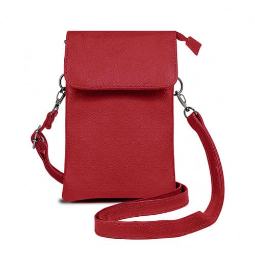 Super Soft Genuine Leather Crossbody Wallet - 5 Colors Bags & Travel Red - DailySale