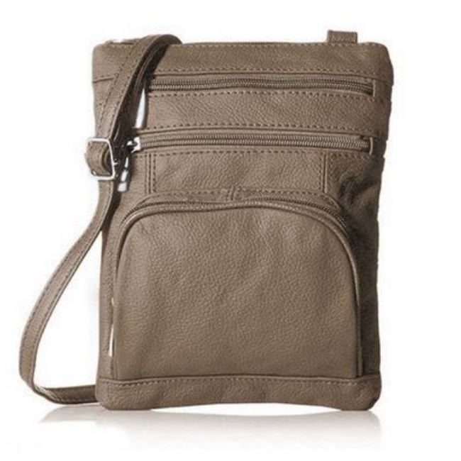 Super Soft Leather-Crossbody Bag Handbags & Wallets Chocolate - DailySale
