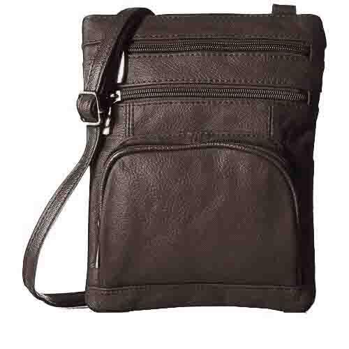Super Soft Leather-Crossbody Bag Handbags & Wallets Coffee - DailySale