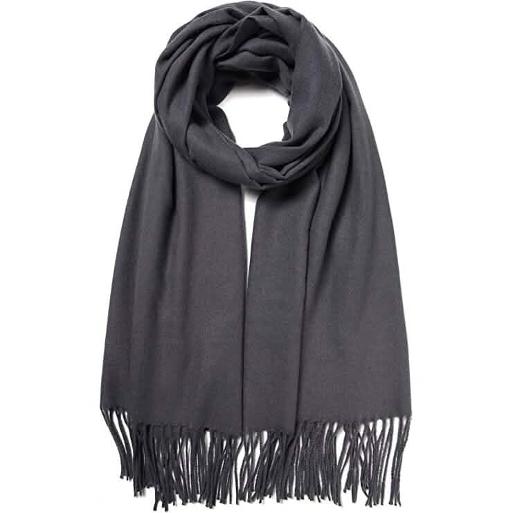 Super Soft Long Cashmere Wool Scarfs - Assorted Styles Women's Shoes & Accessories Dark Gray - DailySale