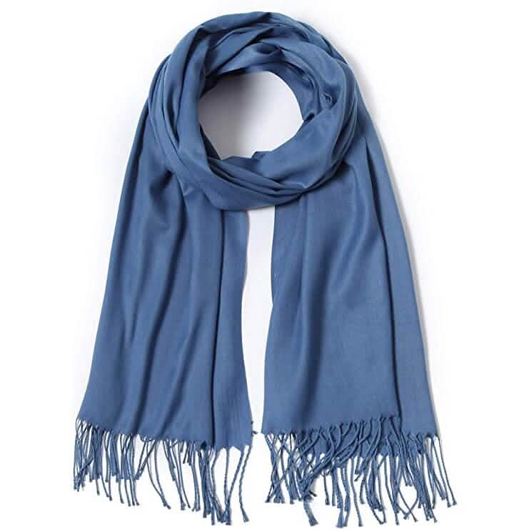 Super Soft Long Cashmere Wool Scarfs - Assorted Styles Women's Shoes & Accessories Navy - DailySale