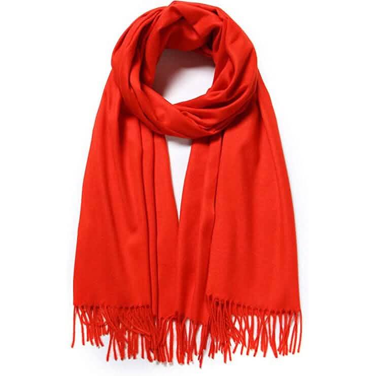 Super Soft Long Cashmere Wool Scarfs - Assorted Styles Women's Shoes & Accessories Red - DailySale