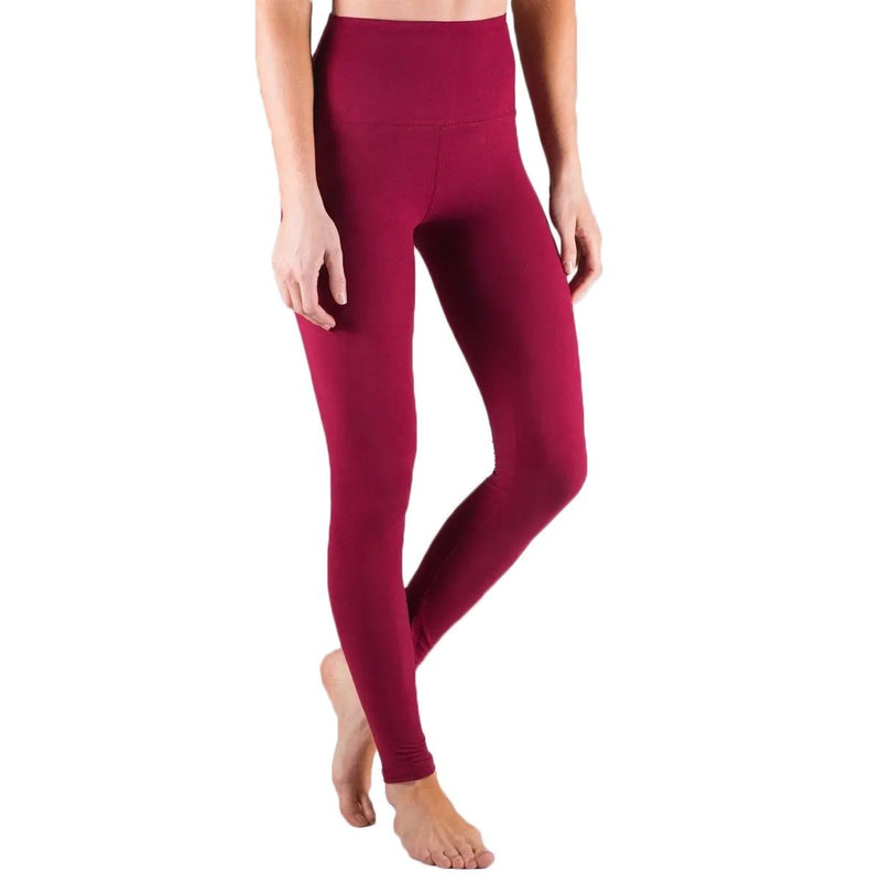 Super Soft Tummy Control Leggings Assorted Colors and Sizes Women's Apparel M Red - DailySale
