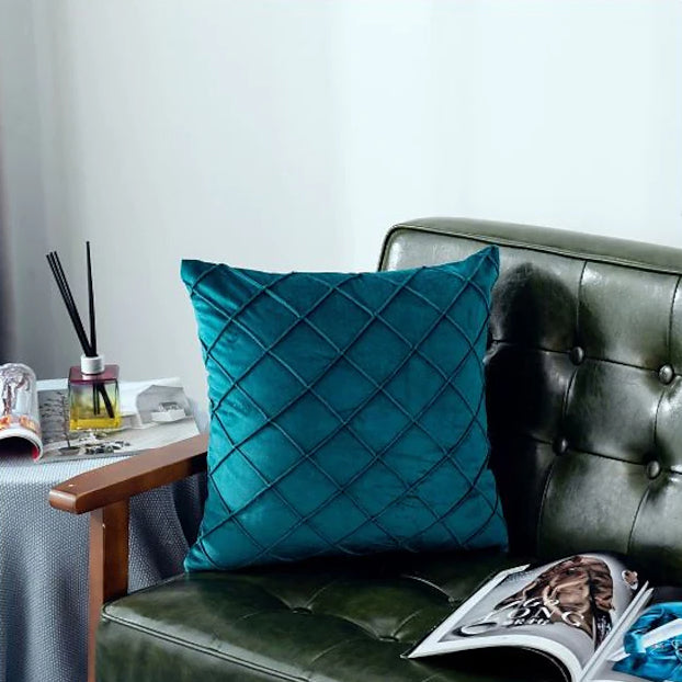 Super Soft Velvet Square Decorative Pillowcase Furniture & Decor Teal - DailySale