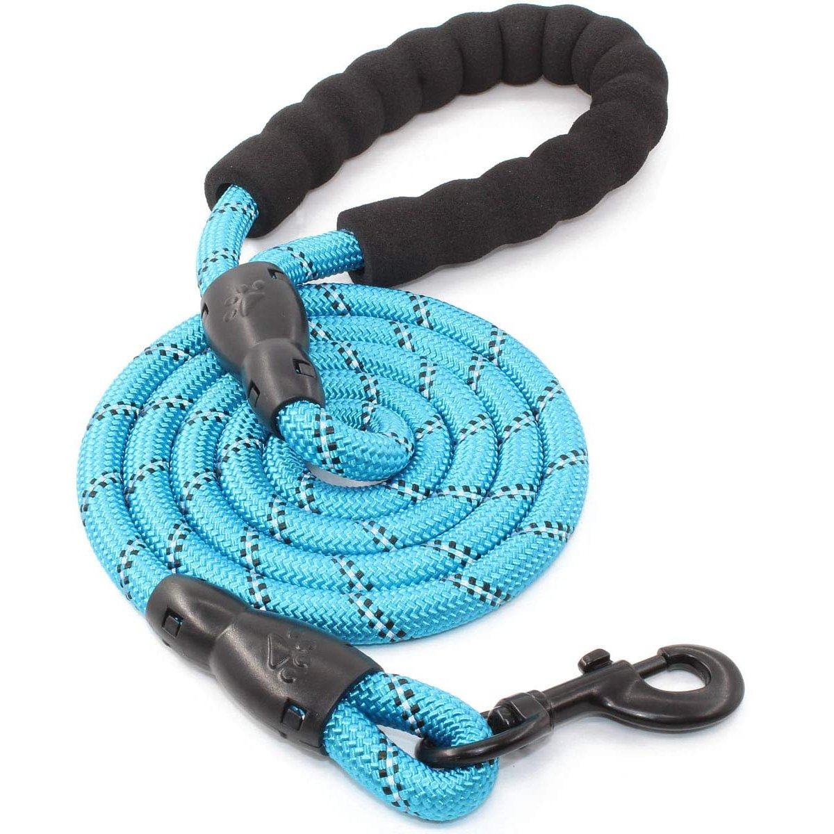 Super Strong Dog Leash with Padded Handle Pet Supplies Blue - DailySale