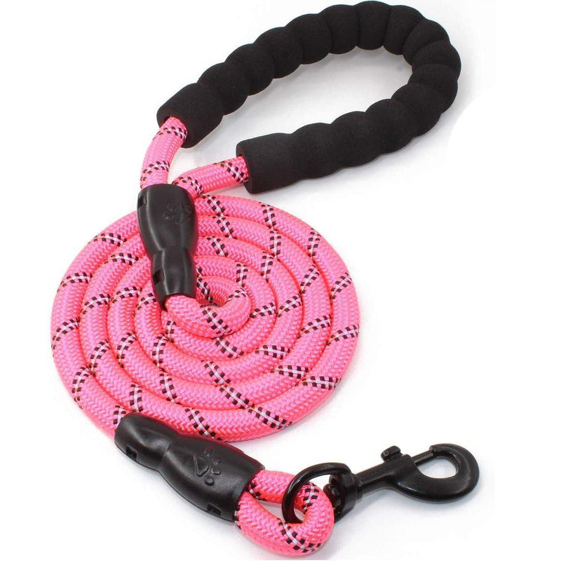 Super Strong Dog Leash with Padded Handle Pet Supplies Pink - DailySale