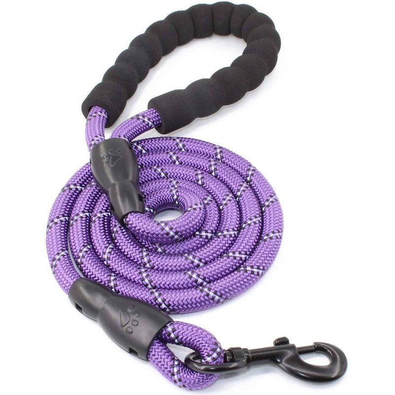 Super Strong Dog Leash with Padded Handle Pet Supplies Purple - DailySale