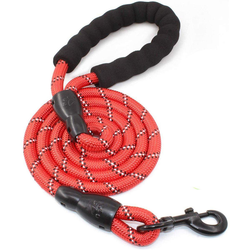 Super Strong Dog Leash with Padded Handle Pet Supplies Red - DailySale