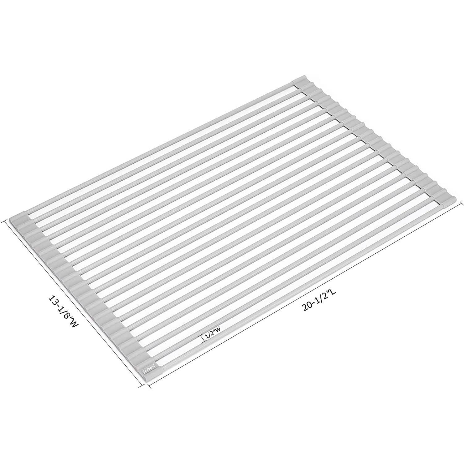 Surpahs Over The Sink Multipurpose Roll-Up Dish Drying Rack - Thumbnail 3