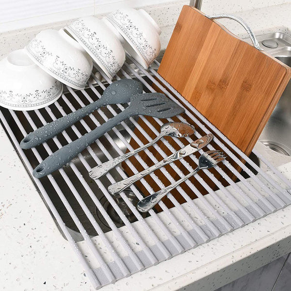 Surpahs over the Sink Multipurpose Roll-Up Dish Drying Rack Kitchen & Dining - DailySale