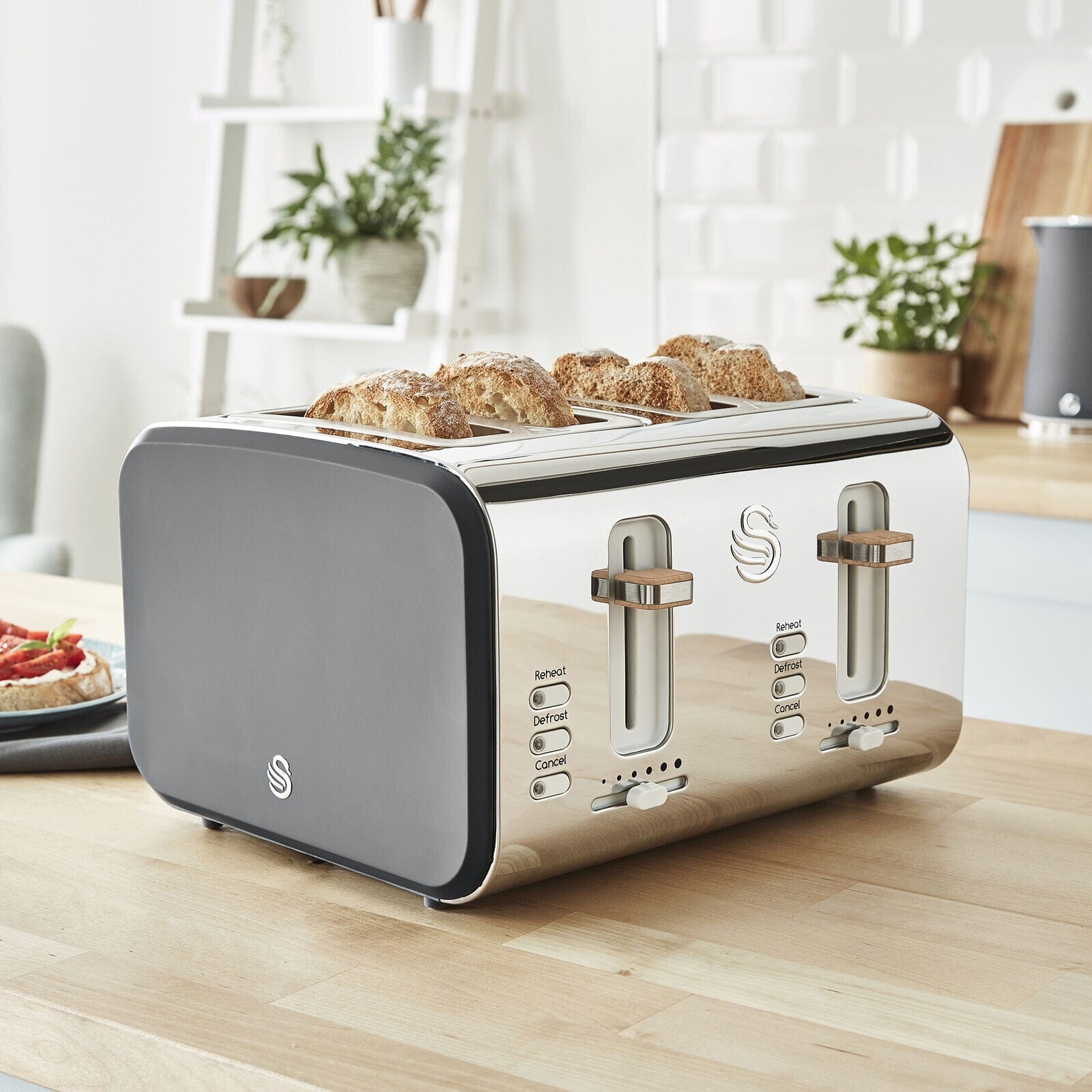 Swan Nordic 4 Slice Toaster Kitchen Appliances - DailySale