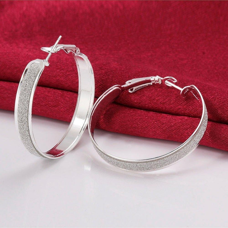 Swarovski Crystal Dust Large Hoop Earrings Jewelry - DailySale