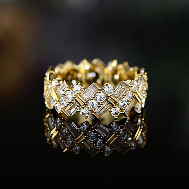 Swarovski Gold Plated Crystal Ring - Size: 6 Jewelry - DailySale