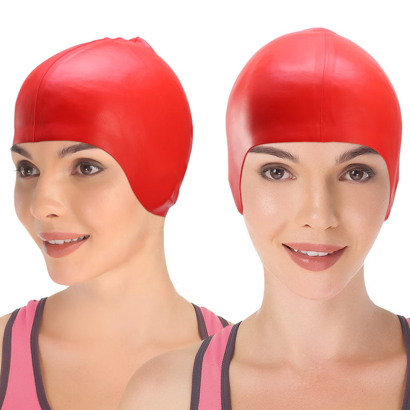 Swimming Cap Waterproof Silicone Sports & Outdoors - DailySale