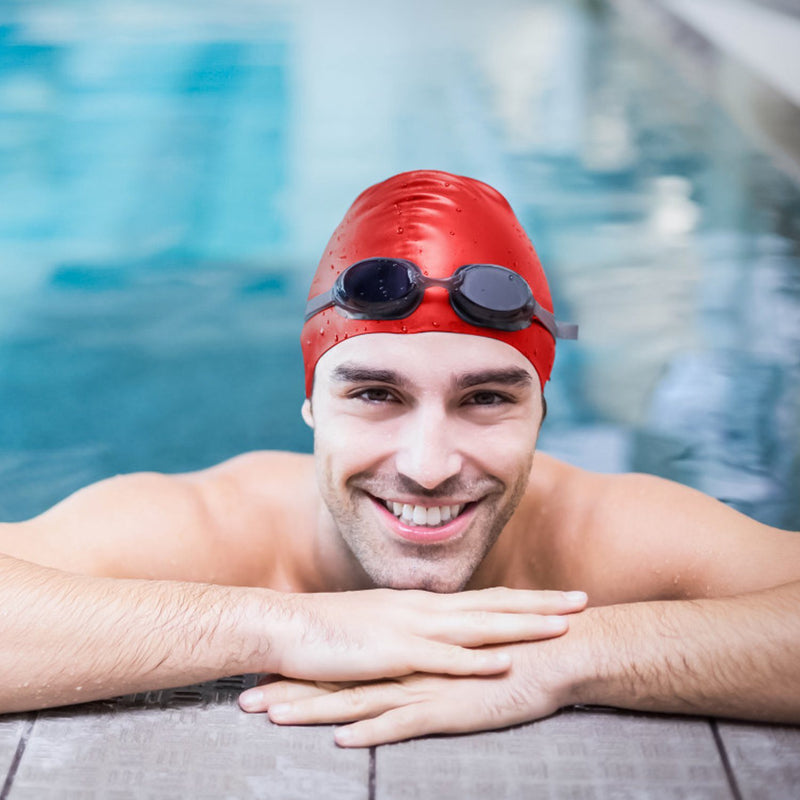 Swimming Cap Waterproof Silicone Sports & Outdoors - DailySale