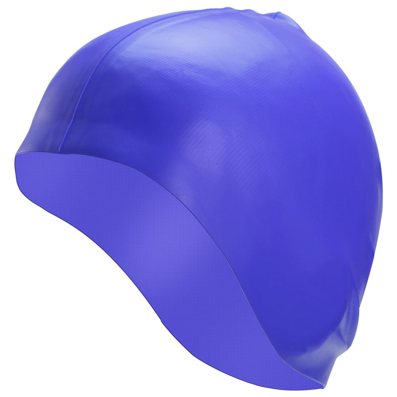 Swimming Cap Waterproof Silicone Sports & Outdoors Navy - DailySale