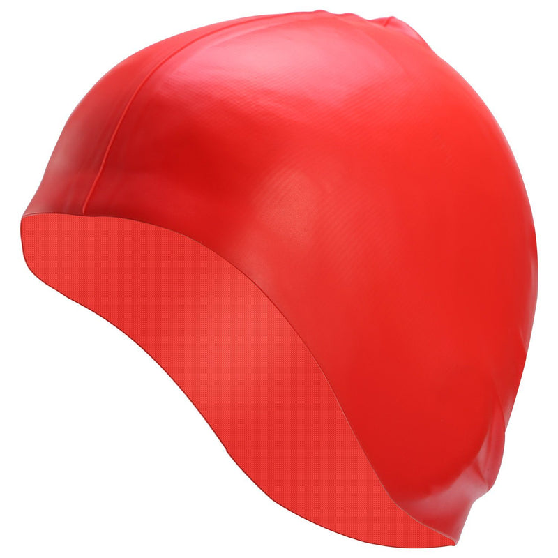 Swimming Cap Waterproof Silicone Sports & Outdoors Red - DailySale