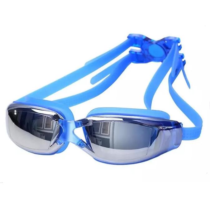 Swimming Goggles No Leaking Anti Fog UV Protection Sports & Outdoors Blue - DailySale